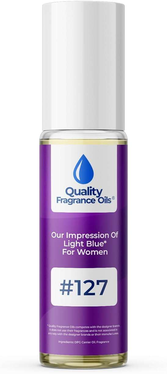 Quality Fragrance Oils' Light Blue for Women Impression #127 | Long-Lasting Perfume Oil, Alcohol-Free, Strong Scent, 10ml Roll-On | Affordable Alternative to Designer Fragrances - Image 1