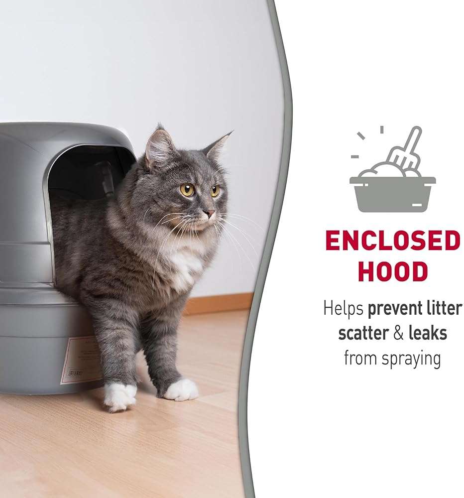 Nature’s Miracle Hooded Flip Top Litter Box for Cats, With Built-In Odor Control Charcoal Filter - Image 6
