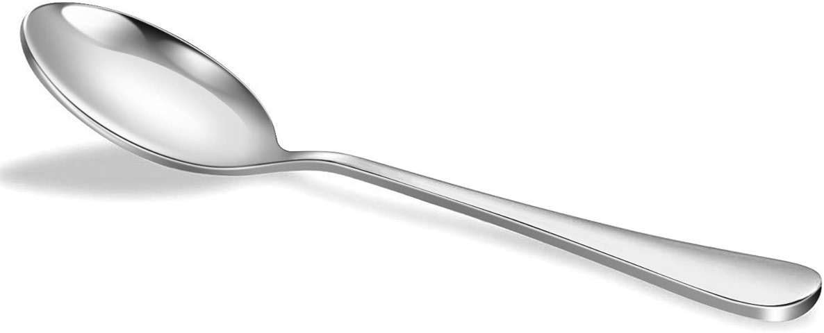 Hiware Dinner Spoons Set, Food Grade Stainless Steel Spoons Silverware for Home, Kitchen or Restaurant - Mirror Polished, Dishwasher Safe, Set of 12, 7.3 Inch - Image 3