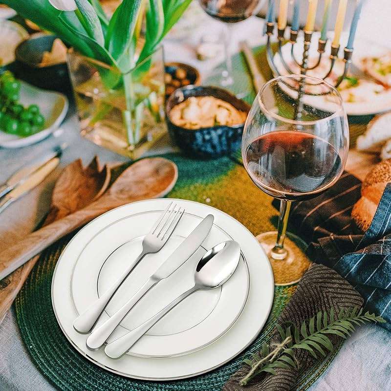 Hiware Dinner Spoons Set, Food Grade Stainless Steel Spoons Silverware for Home, Kitchen or Restaurant - Mirror Polished, Dishwasher Safe, Set of 12, 7.3 Inch - Image 7