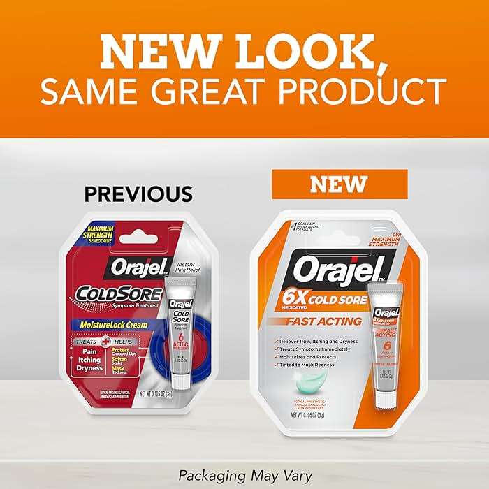 Orajel Moisturelock Cold Sore Symptom Treatment, Cream 0.105 oz (Packaging May Vary) - Image 2