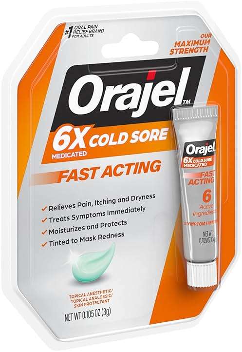 Orajel Moisturelock Cold Sore Symptom Treatment, Cream 0.105 oz (Packaging May Vary) - Image 11