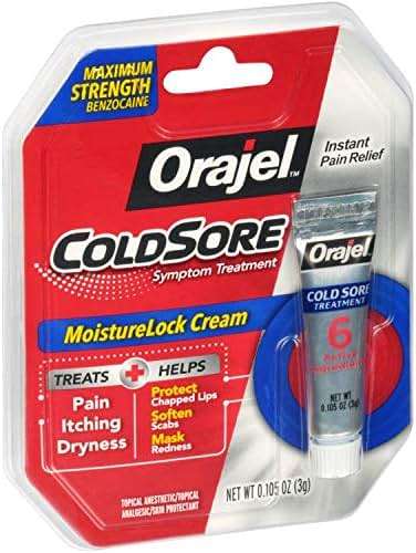 Orajel Moisturelock Cold Sore Symptom Treatment, Cream 0.105 oz (Packaging May Vary) - Image 15