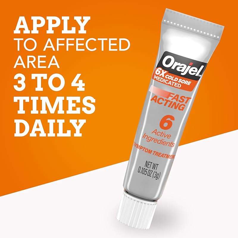 Orajel Moisturelock Cold Sore Symptom Treatment, Cream 0.105 oz (Packaging May Vary) - Image 5