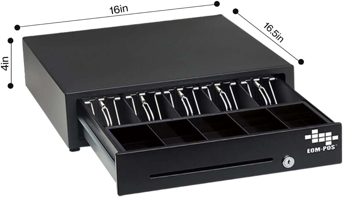 EOM-POS Hardware Bundle - Cash Drawer and Thermal Receipt Printer,[Compatible with Square Stand and Register] - Image 4