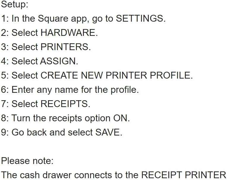 EOM-POS Hardware Bundle - Cash Drawer and Thermal Receipt Printer,[Compatible with Square Stand and Register] - Image 7