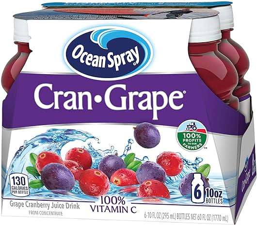 Ocean Spray® Cran-Grape® Cranberry Grape Juice Drinks, 10 Fl Oz Bottles, 6 Count - Image 4