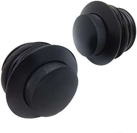 HTTMT MT249-040-BK Black Pop Up Gas Cap Vented Fuel Tank Cap Set Compatible with 1982-2010 Harley Davidson All Models With Dual Screw In Gas Caps (Touring/Sporster/Dyna/CVO/Trike) - Image 4