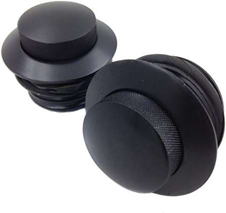HTTMT MT249-040-BK Black Pop Up Gas Cap Vented Fuel Tank Cap Set Compatible with 1982-2010 Harley Davidson All Models With Dual Screw In Gas Caps (Touring/Sporster/Dyna/CVO/Trike) - Image 5