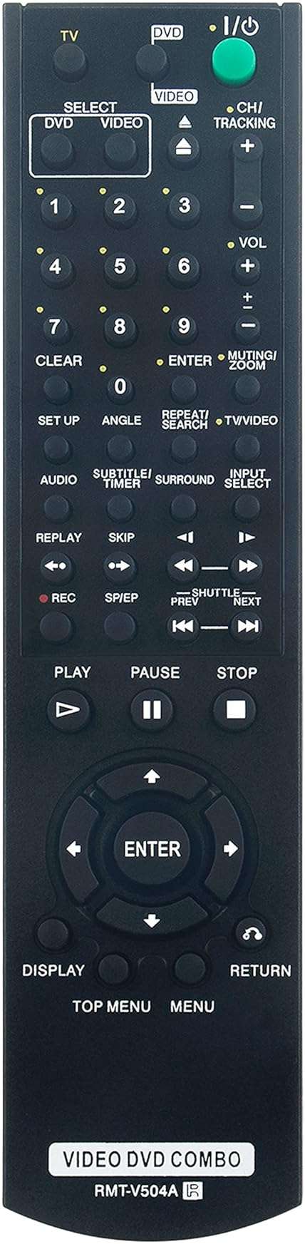 New Remote Control RMT-V504A fits for Sony Video DVD Combo Player SLVD100 SLVD281P SLVD380P YSP4000BL SLV-D271P SLV-D300P SLV-D370P SLV-D360P SLV-D201P SLV-D261P - Image 1