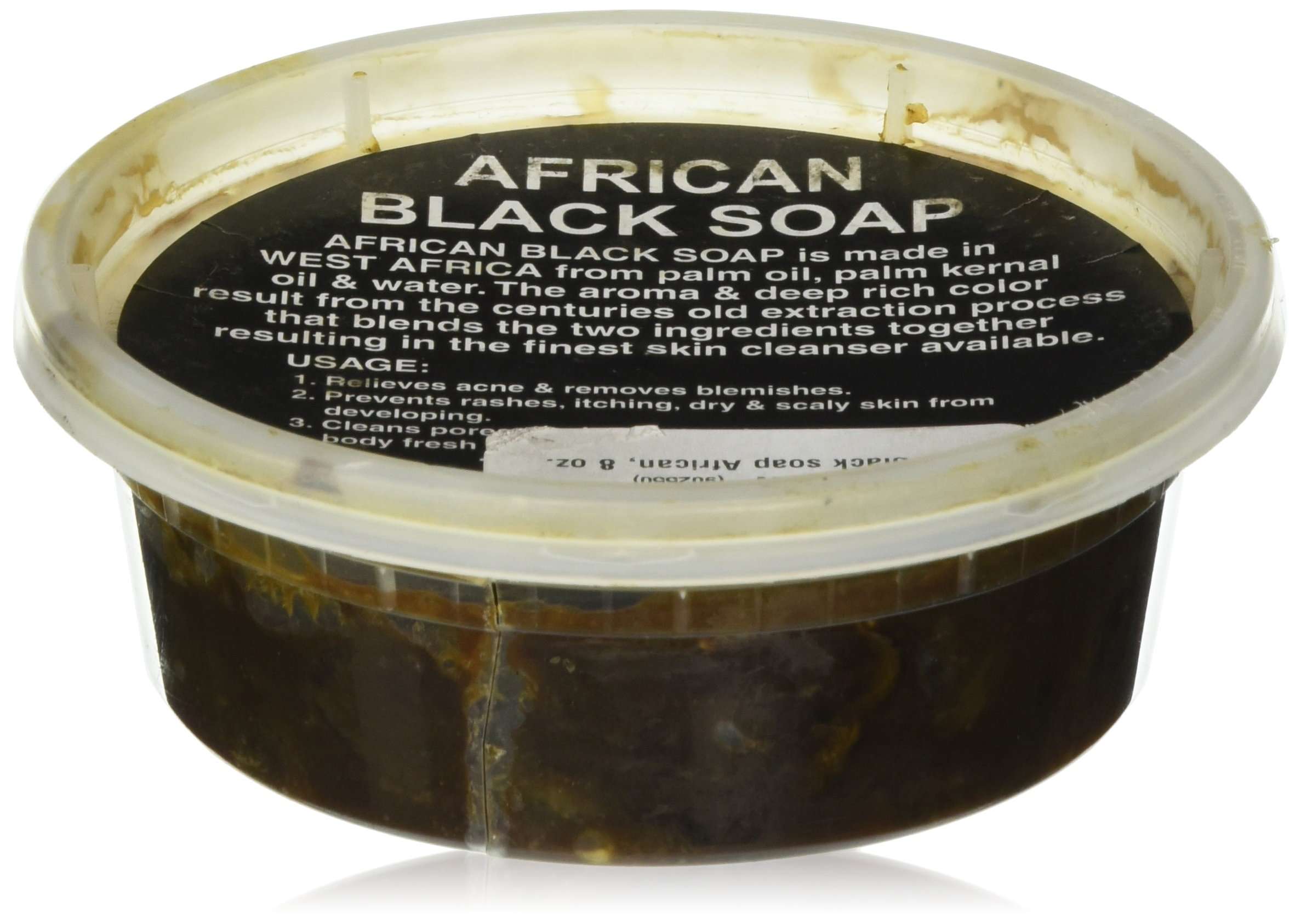 paste black soap African, 8 oz. - Image 1