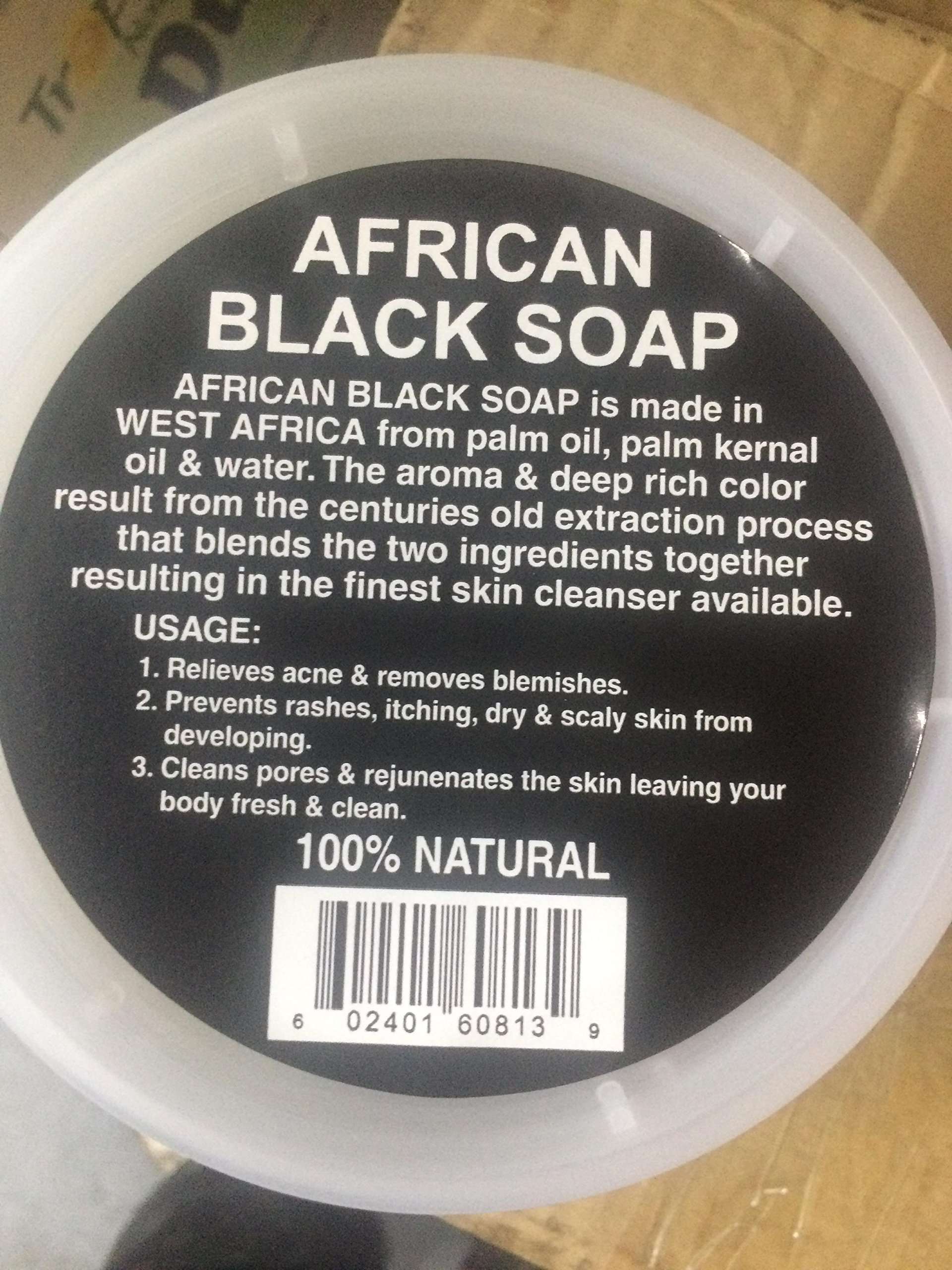 paste black soap African, 8 oz. - Image 2