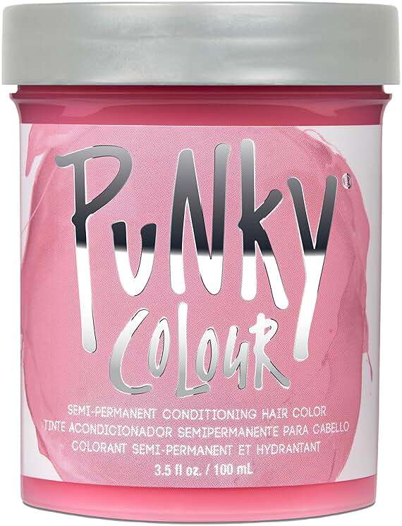 Punky Cotton Candy Semi Permanent Hair Color - Vegan & Cruelty-Free Conditioning Vibrant Pink Hair Dye, Lasts Up to 35 Washes, 3.5 fl oz - Image 1
