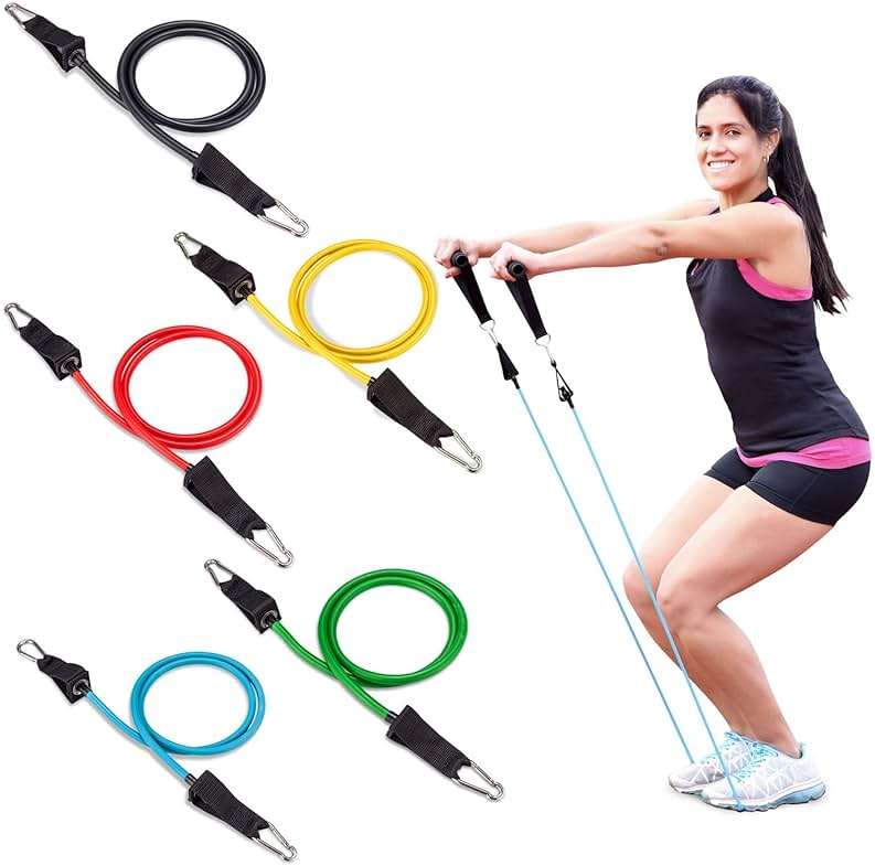 Fit Simplify Resistance Tube Bands 12 Piece Set with Instruction Booklet - Image 6