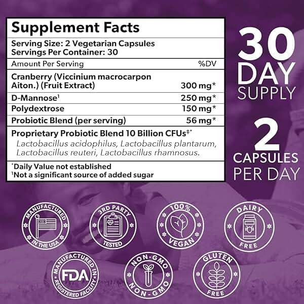 Complete Vaginal Probiotics for Women - w/Added Cranberry, D-mannose to Promote Urinary Tract, Bladder, Gut & Vaginal Health - pH Balance for Women - Support UTI, BV, YI - 60 Vegan Capsules - Image 4