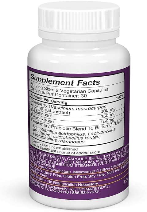 Complete Vaginal Probiotics for Women - w/Added Cranberry, D-mannose to Promote Urinary Tract, Bladder, Gut & Vaginal Health - pH Balance for Women - Support UTI, BV, YI - 60 Vegan Capsules - Image 7