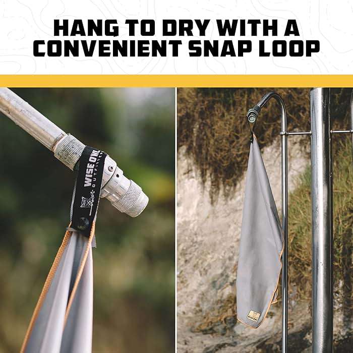 Wise Owl Outfitters Microfiber Camping Towel - Quick Dry Towel for Travel, Backpacking, Hiking, Beach, Gym & Yoga - Compact, Fast Drying & Lightweight - Image 8