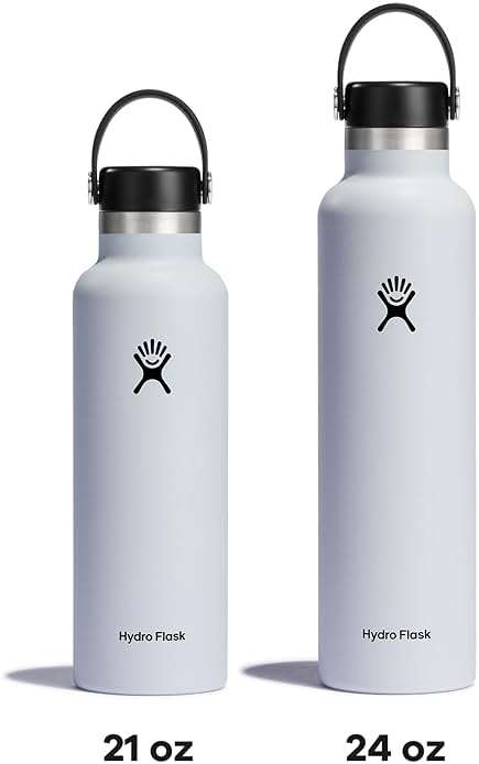 Hydro Flask Water Bottle - Insulated Stainless Steel - Non Spill, Leakproof in 24 Oz White - Image 9