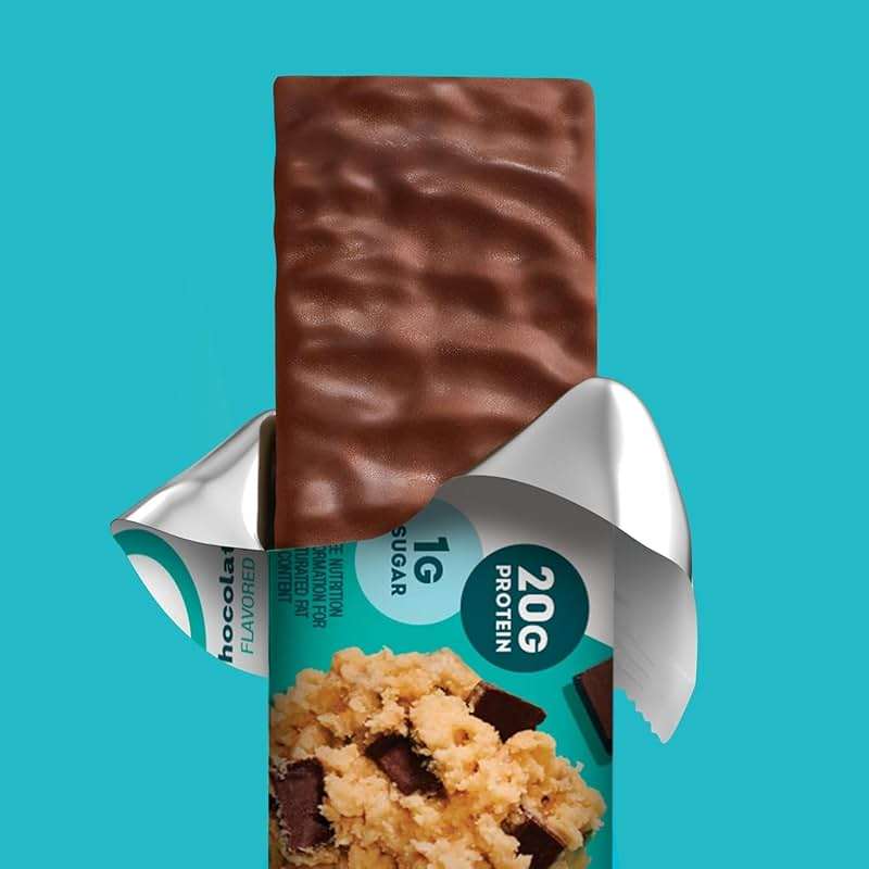 ONE Protein Bars, Chocolate Chip Cookie Dough, Gluten Free with 20g Protein and 1g Sugar, Pantry Staples, 2.12 oz (12 Count) - Image 4