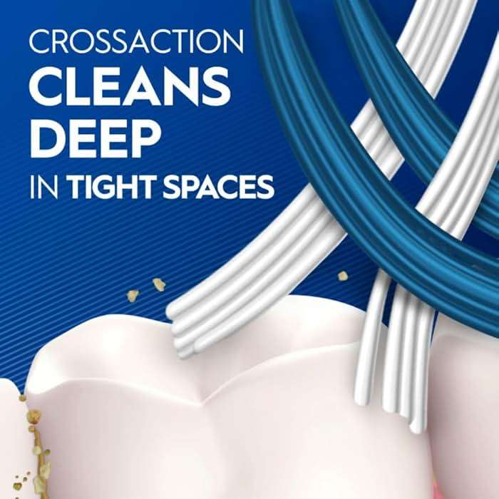 Oral-B Pro Clean CrossAction Manual Toothbrush, 6- Pack, Medium Soft Bristle Brushes for Adults, Deep Plaque Removal, Daily Gum Health and Fresh Breath, Travel Toiletries - Image 4