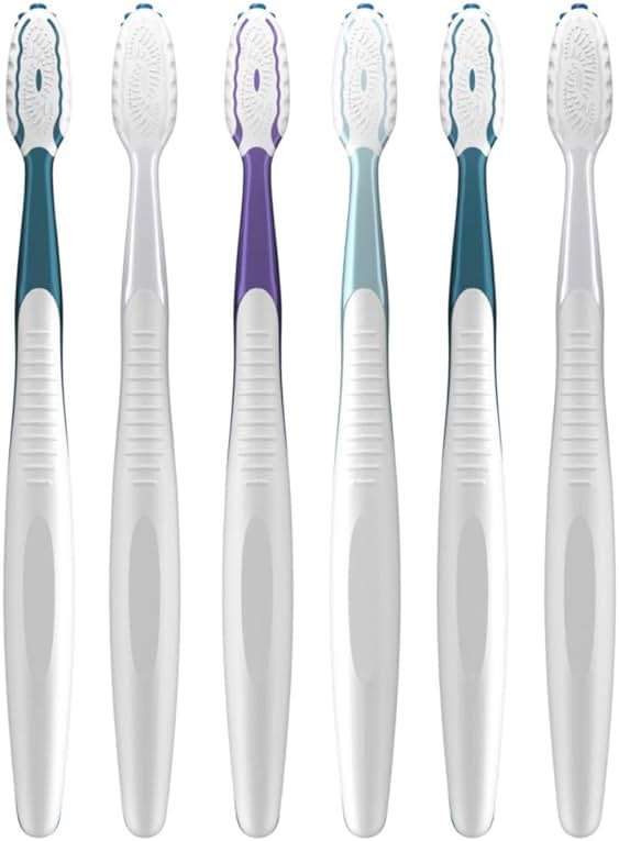 Oral-B Pro Clean CrossAction Manual Toothbrush, 6- Pack, Medium Soft Bristle Brushes for Adults, Deep Plaque Removal, Daily Gum Health and Fresh Breath, Travel Toiletries - Image 7
