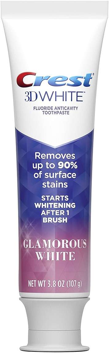 Crest Toothpaste 3D Glamorous White, Mint, (Packaging May Vary) 3.8 Oz, Pack of 4 - Image 2
