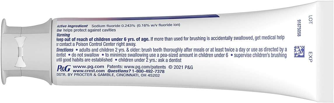Crest Toothpaste 3D Glamorous White, Mint, (Packaging May Vary) 3.8 Oz, Pack of 4 - Image 7