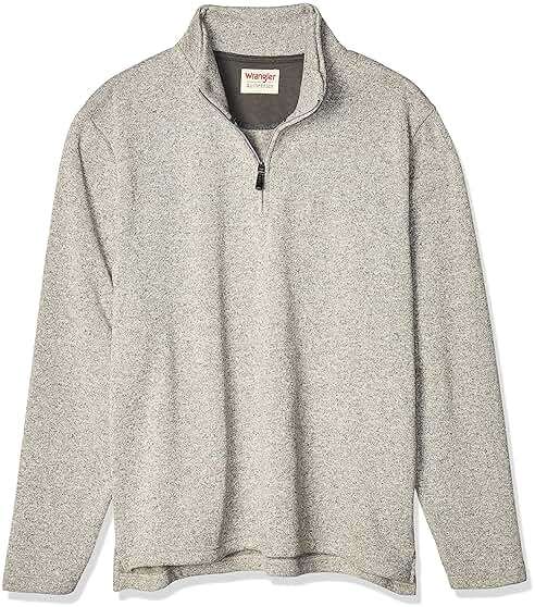 Wrangler Authentics Men's Long Sleeve Fleece Quarter-zip - Image 7