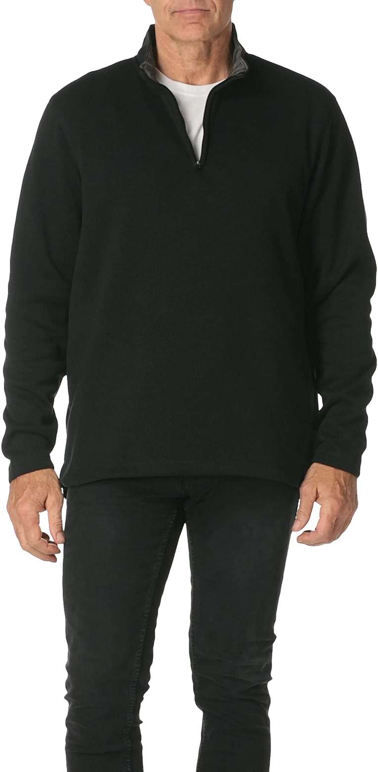 Wrangler Authentics Men's Long Sleeve Fleece Quarter-zip - Image 3