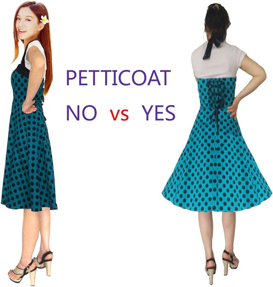 Shimaly Women's 50s Vintage Petticoat 26" Crinoline Rockabilly Tutu Skirt Slip S-3XL - Image 3