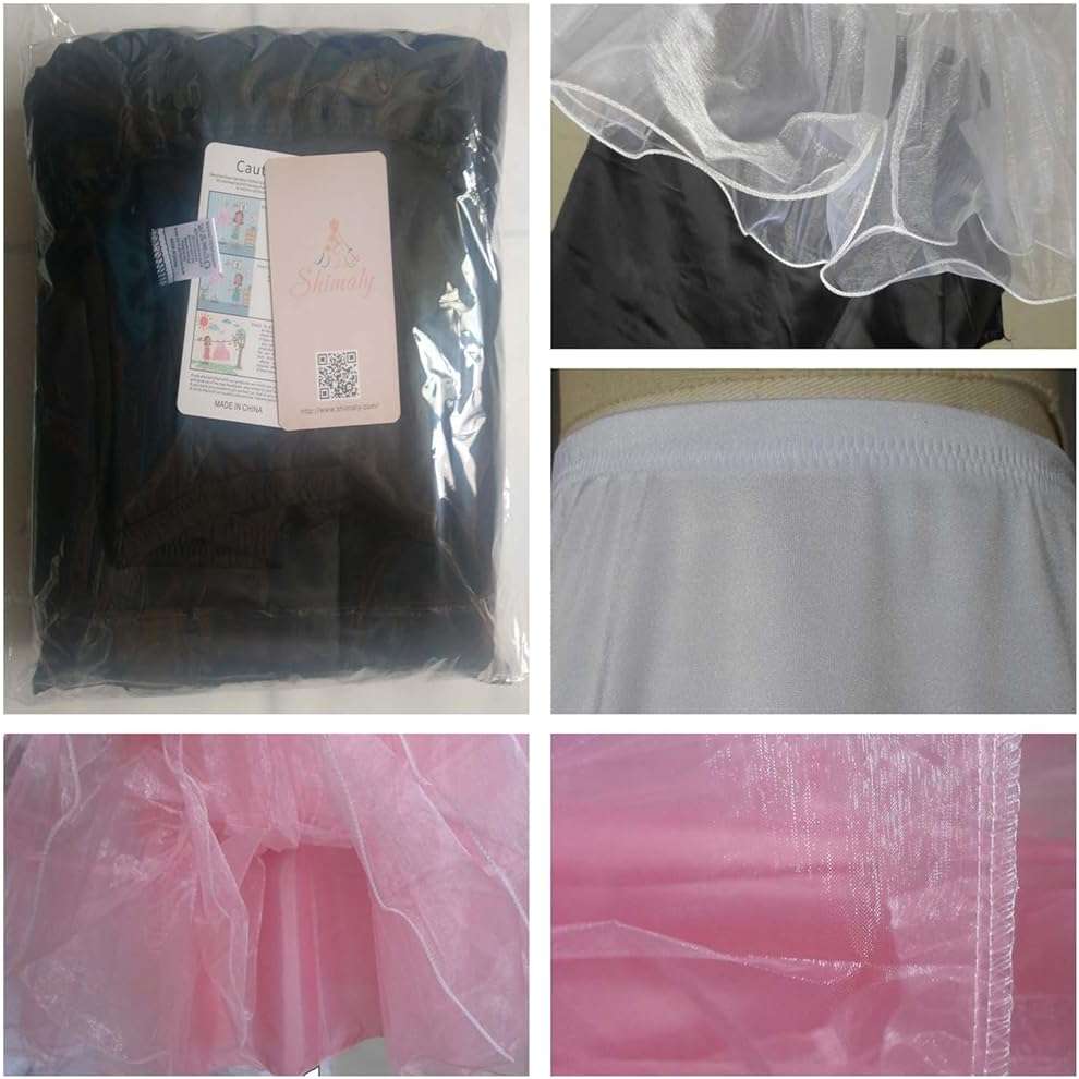 Shimaly Women's 50s Vintage Petticoat 26" Crinoline Rockabilly Tutu Skirt Slip S-3XL - Image 4
