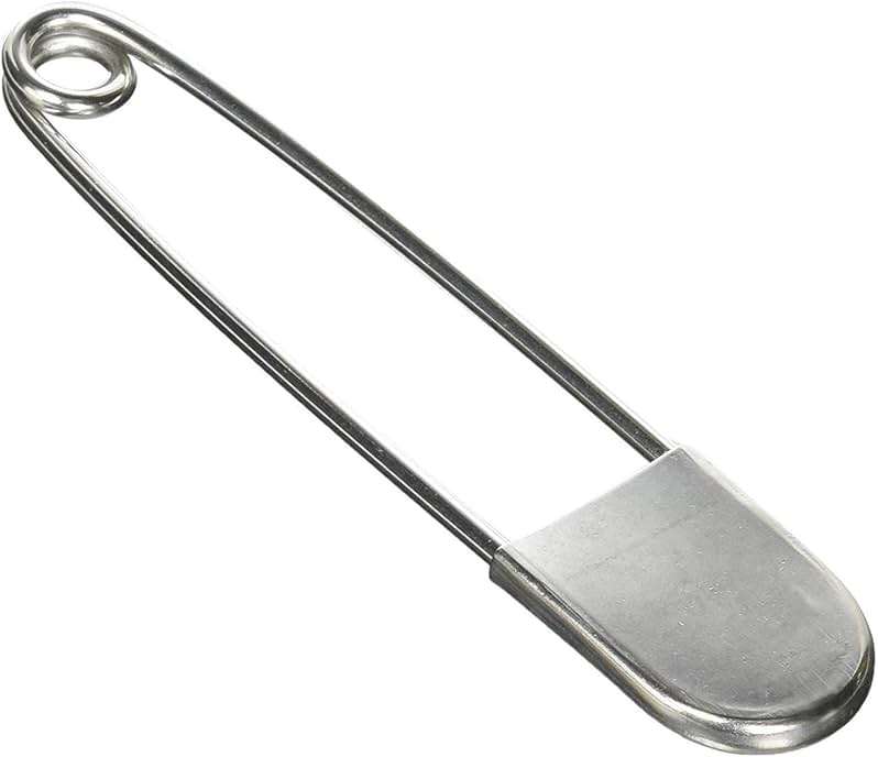 Coitak Large Safety Pins, 5 inch, 10 PCS Stainless Steel, Silver Huge Strong XL, Extra Large Laundry Pins for Blankets - Image 1