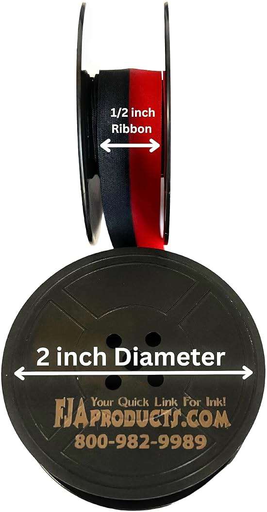 Black and Red Typewriter Ribbon for We R Memory Keepers Typecast Typewriter - Image 1