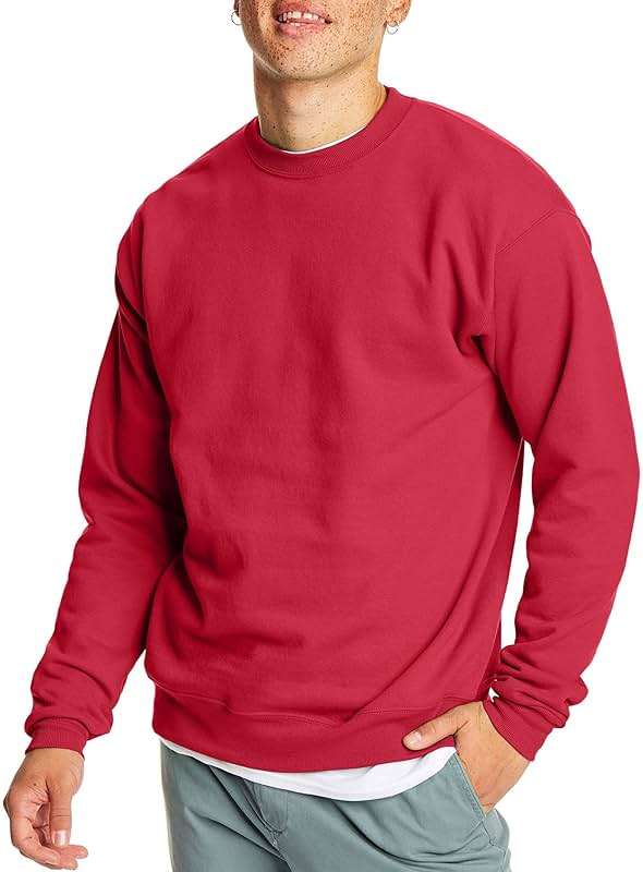 Hanes Men's Sweatshirt, EcoSmart Fleece Crewneck Sweatshirt, Big & Tall Available, 1 or 2-Pack - Image 1