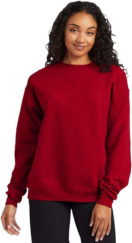 Hanes Men's Sweatshirt, EcoSmart Fleece Crewneck Sweatshirt, Big & Tall Available, 1 or 2-Pack - Image 3