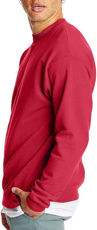 Hanes Men's Sweatshirt, EcoSmart Fleece Crewneck Sweatshirt, Big & Tall Available, 1 or 2-Pack - Image 4