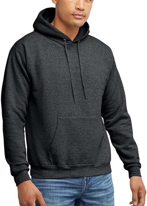 Hanes Men's EcoSmart Hoodie, Midweight Fleece, Pullover Hooded Sweatshirt - Image 1