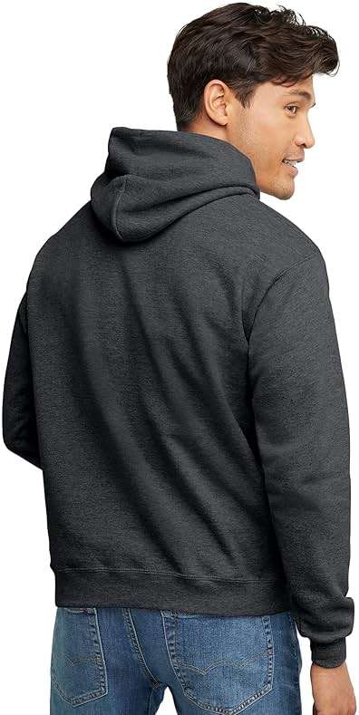 Hanes Men's EcoSmart Hoodie, Midweight Fleece, Pullover Hooded Sweatshirt - Image 3