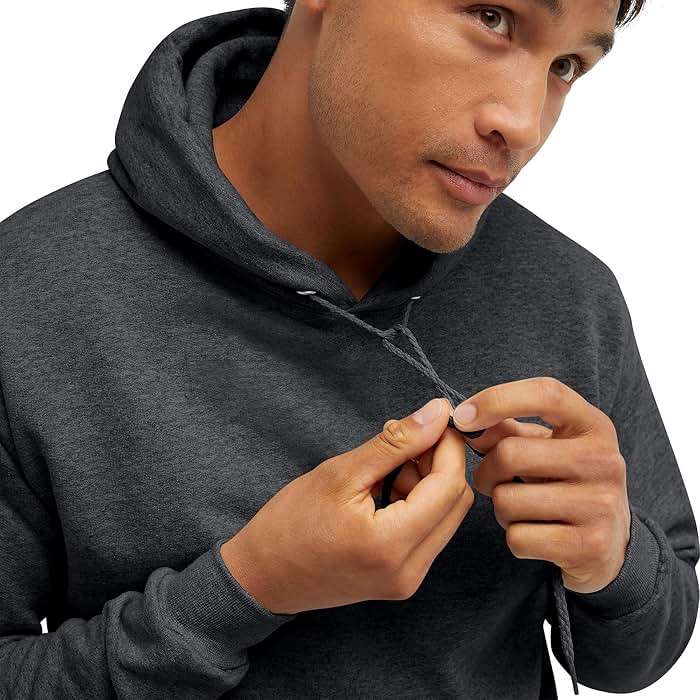 Hanes Men's EcoSmart Hoodie, Midweight Fleece, Pullover Hooded Sweatshirt - Image 6