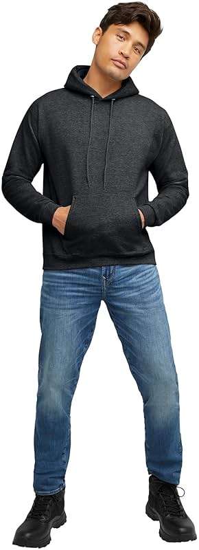 Hanes Men's EcoSmart Hoodie, Midweight Fleece, Pullover Hooded Sweatshirt - Image 7