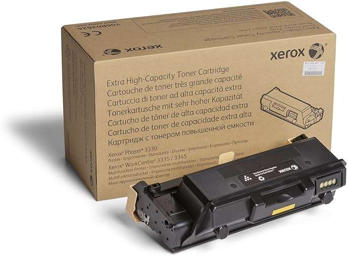 Xerox Phaser 3330/Workcentre 3335/3345 Black Extra High Capacity Toner Cartridge (15,000 Pages) - 106R03624 - Image 1
