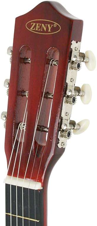 ZENY 38" New Beginners Acoustic Guitar With Guitar Case, Strap, Tuner and Pick (Natural) - Image 5