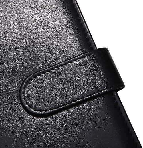 Padfolio Clipboard Folder Portfolio, Mymazn Faux Leather Storage Clipboard with Cover for Legal Pad Holder Letter Size A4 Writing Pad for Business School Office Conference Notepad Clip Boards (Black) - Image 5