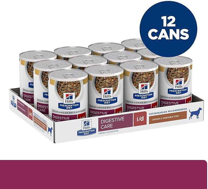 Hill's Prescription Diet i/d Digestive Care Wet Dog Food, Chicken & Vegetable Stew, 12.5 oz. Cans, 12-Pack - Image 3