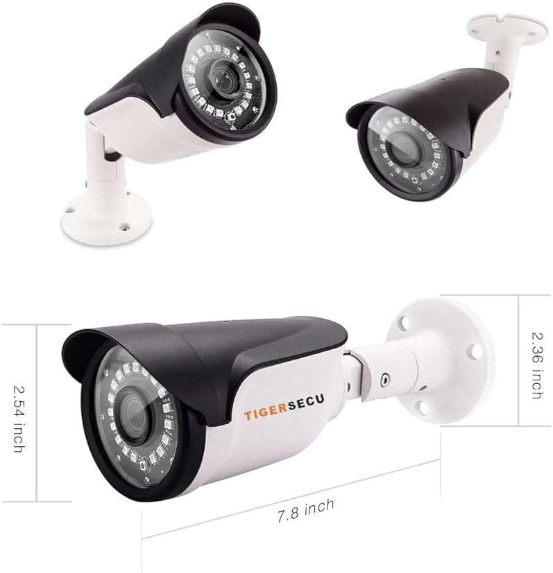 TIGERSECU 1080P Long Range Bullet Security Camera for DVR, Weatheproof for Indoor/Outdoor Use, Hybrid 4-in-1 OSD Switch for TVI/CVI/AHD/CVBS DVRs (Power Supply and Coaxial Cable Sold Separately) - Image 7