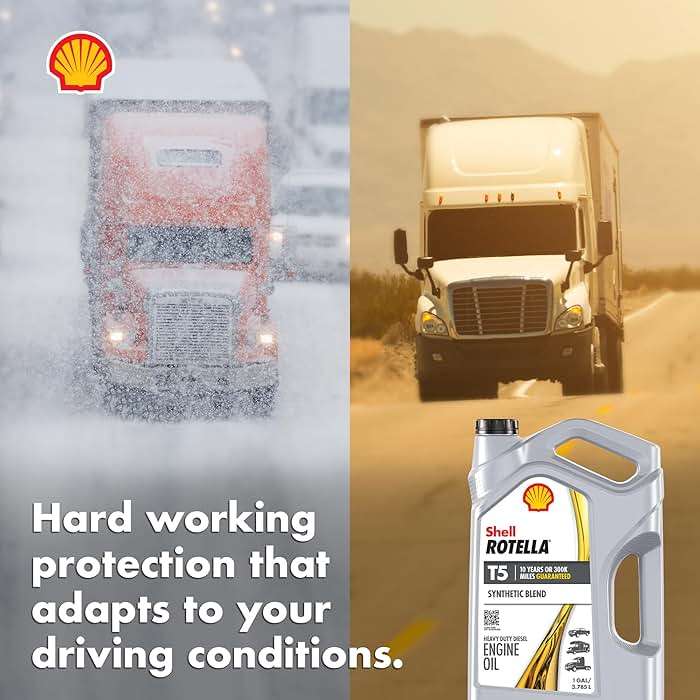 Shell Rotella T5 Synthetic Blend 15W-40 Diesel Engine Oil, 1 Gallon (3 Pack) - Image 6