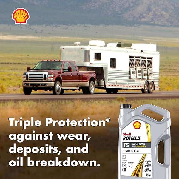 Shell Rotella T5 Synthetic Blend 15W-40 Diesel Engine Oil, 1 Gallon (3 Pack) - Image 7