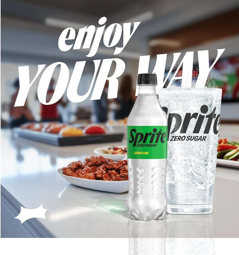 Sprite Zero Sugar Lemon Lime Diet Soda Pop Soft Drinks, 16.9 fl oz, 6 Pack - Image 2