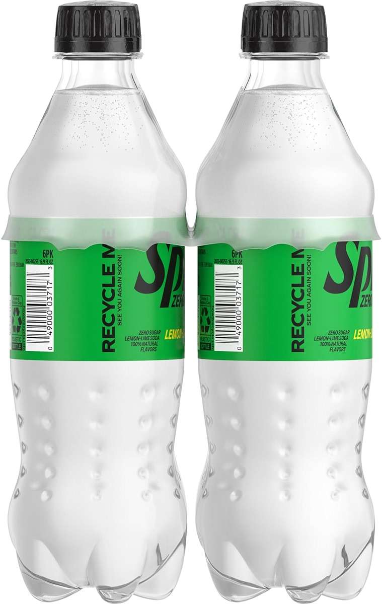 Sprite Zero Sugar Lemon Lime Diet Soda Pop Soft Drinks, 16.9 fl oz, 6 Pack - Image 8