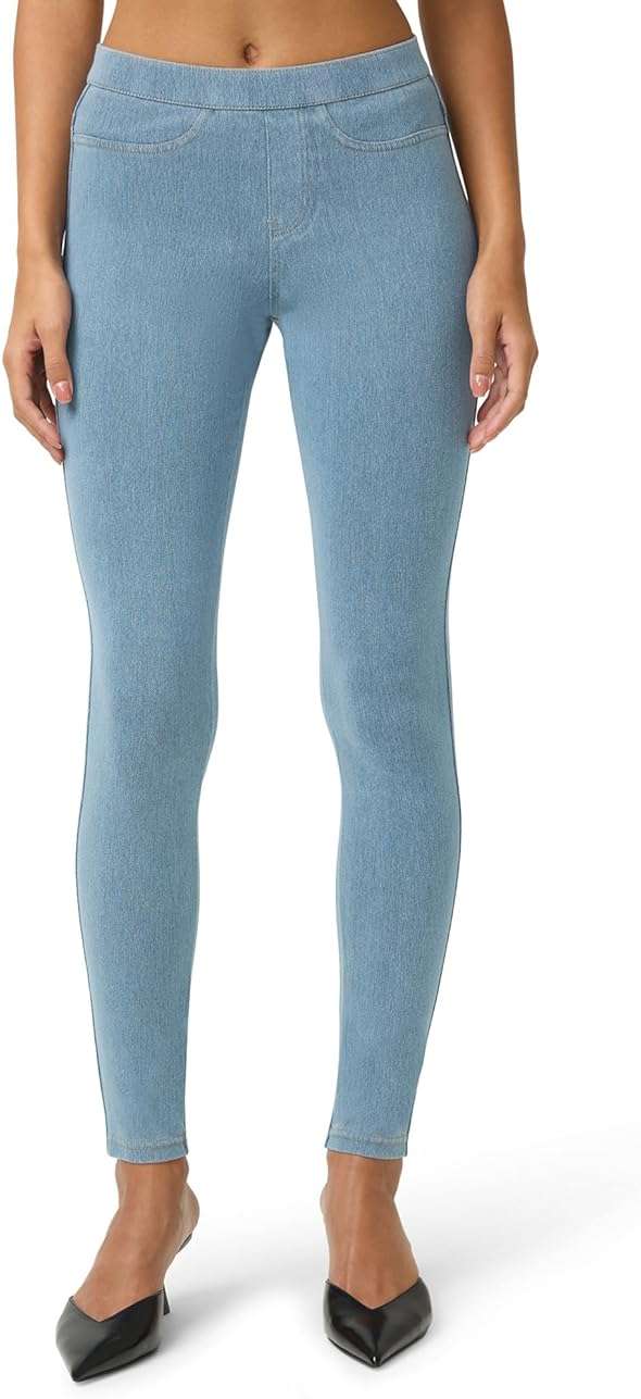 No nonsense Women’s Classic Denim Leggings, Jeggings for Women with Real Back Pockets, High Waisted Stretch Jeans - Image 1
